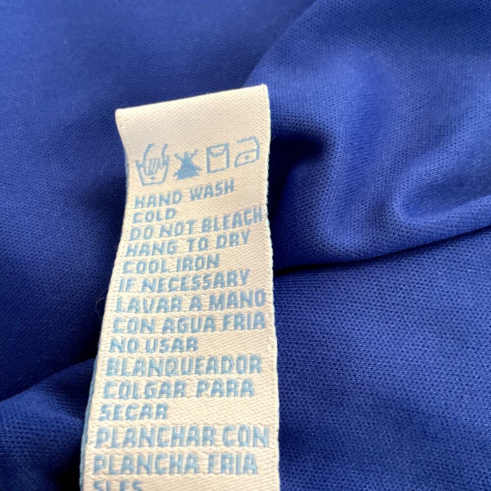 Vince Camuto Royal Blue Button-Back Cutout Fit & Flare Midi Dress Size 16 - Picture 9 of 9